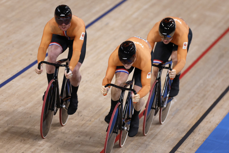 Holland dashes Britian’s hopes for fourth consecutive Olympic gold in men’s team sprint