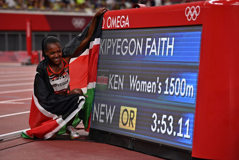 Kenya's Faith Kipyegon retains Olympic women's 1500m title Sports