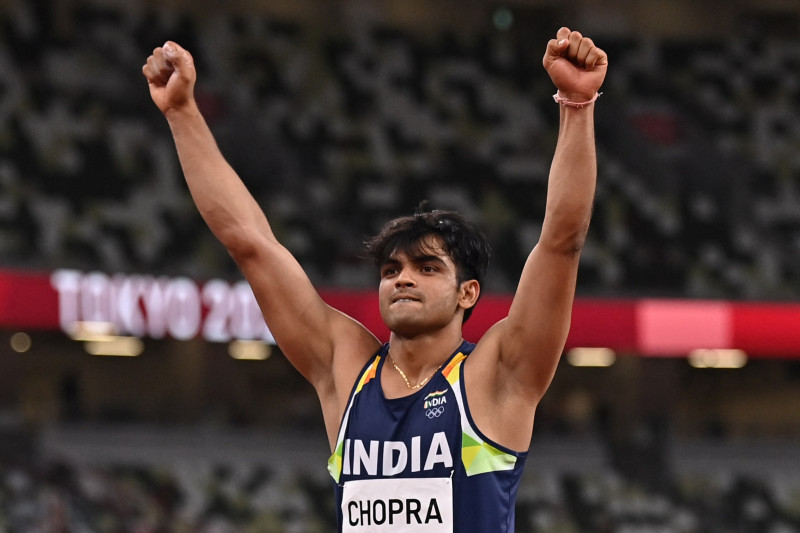 Neeraj Chopra wins javelin for India's first ever Olympic athletics gold