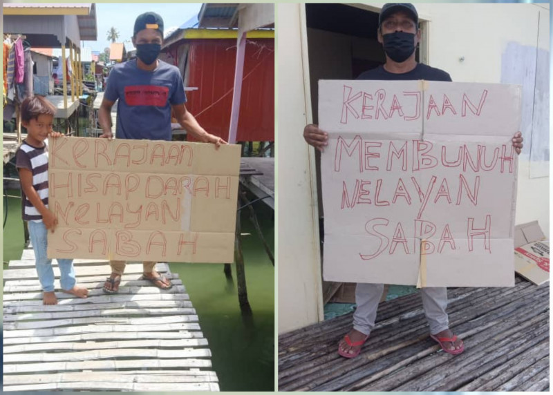 ‘Mogok lautan’ strikes Sabah, as small-scale fishermen angle to end export sales tax
