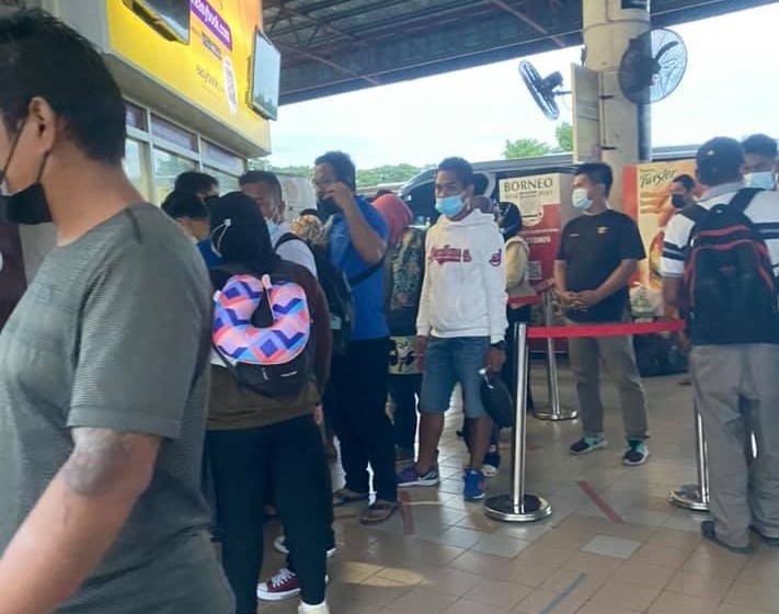 Sabahans dash for supplies, errands ahead of lockdown