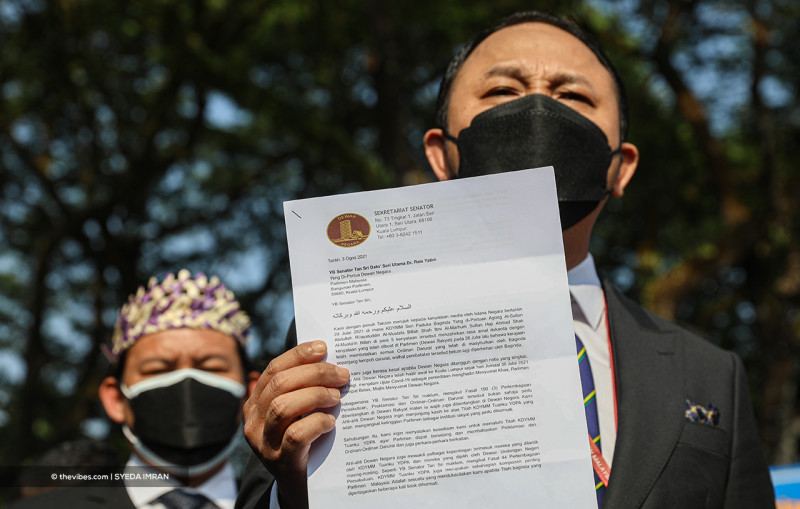 Senators protest ‘political interference’ behind Dewan Negara suspension