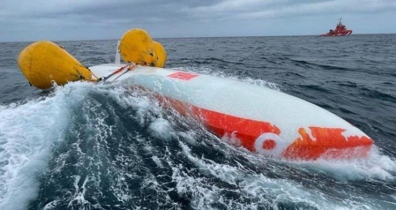 French sailor survives 16 hours under capsized boat off Spain