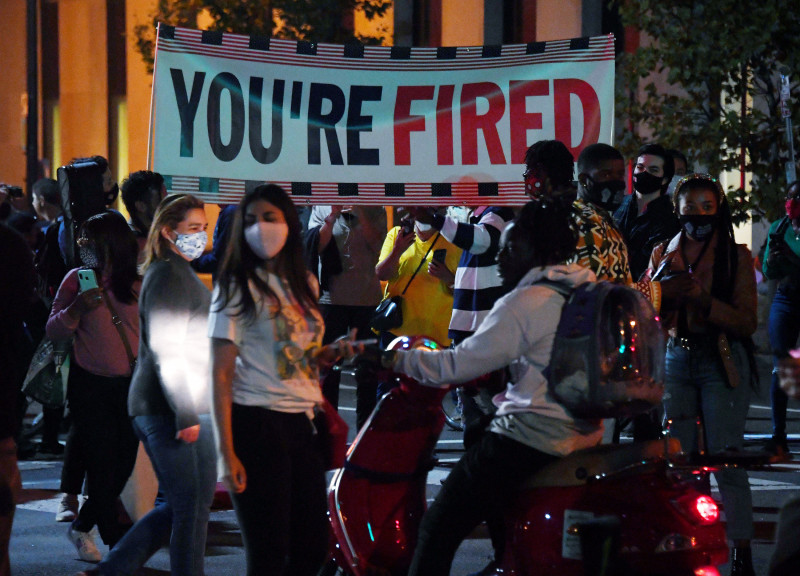 Americans erupt with joy at Biden win