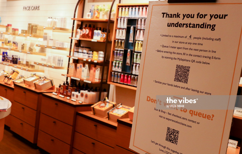 Hands off: Cosmetics shoppers cannot touch testers without staff help