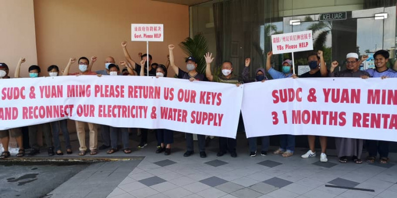 Sabah suite owners protest as GLC owes them RM7 mil in rental arrears
