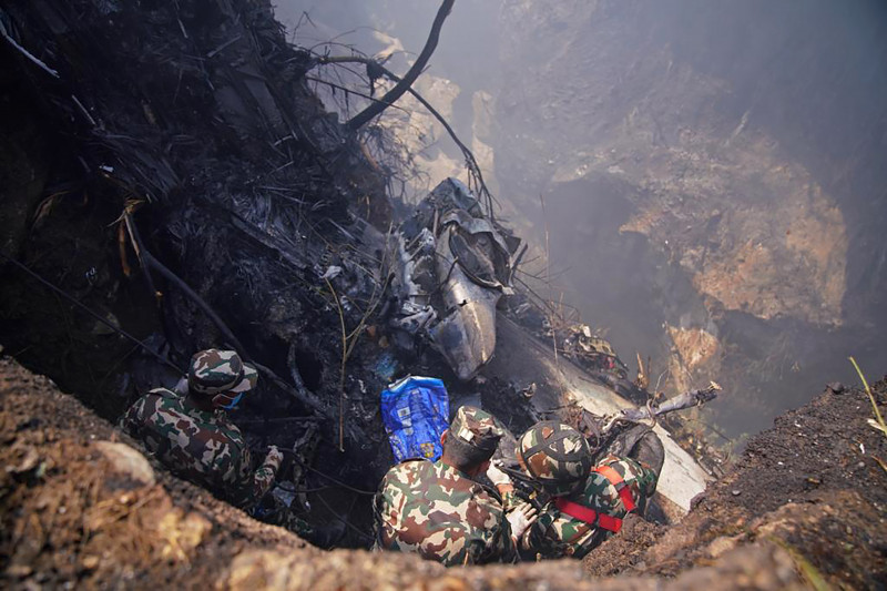 Plane with 72 people on board crashes in Nepal