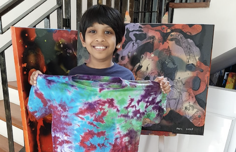 Making his Marc: 9-year-old channels profits from self-designed tees to flood relief efforts