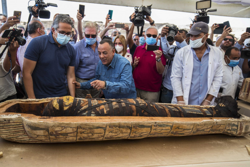 Egypt unveils coffins buried 2,500 years ago