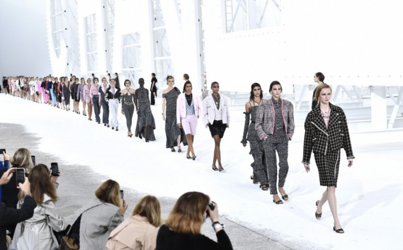 Chanel and Louis Vuitton close Paris fashion week in spectacular style