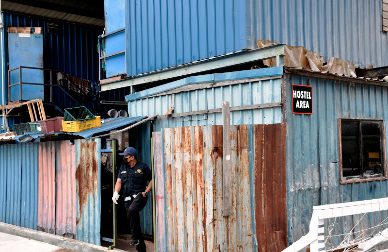 Furniture factory raid in Jasin finds appalling worker housing conditions