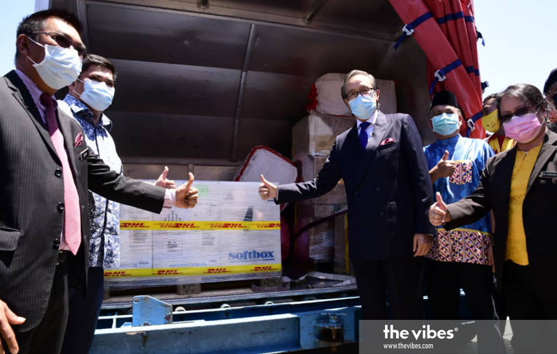 Sabah receives first batch of Covid-19 shots