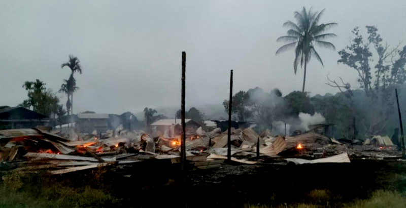 Longhouse razed in remote northern S’wak village