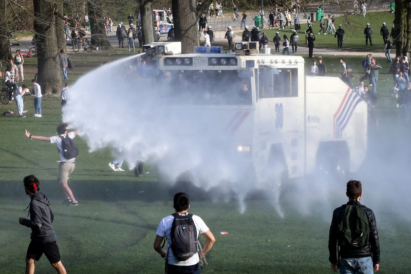 Cops charge Brussels April Fool’s Day ‘party’ crowd