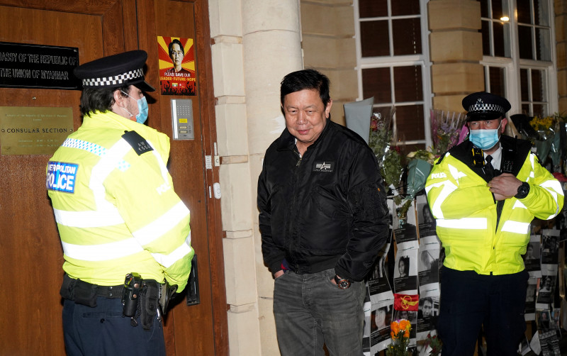 Myanmar envoy to London says military seized embassy in ‘coup’