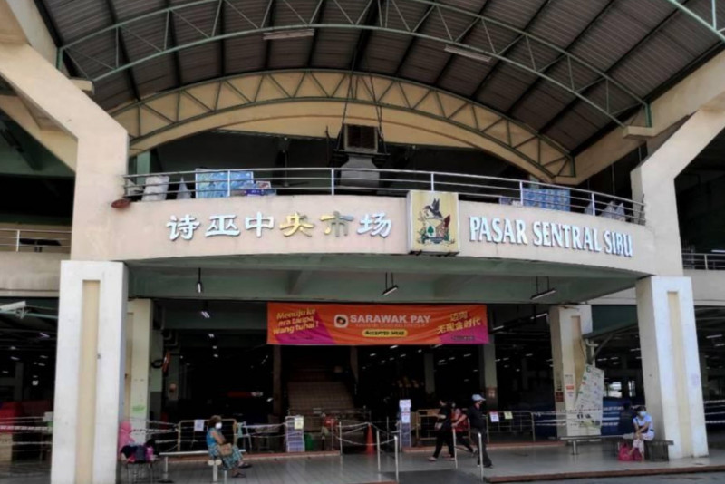 Sibu Central Market shut after Covid-19 infects more traders