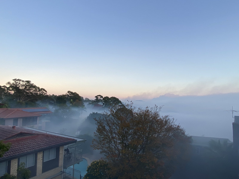 Controlled bushfire cloaks Sydney in hazardous smoke