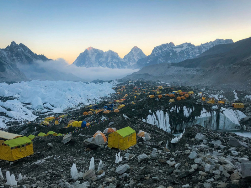 Covid-19 outbreak sweeping Everest base camp puts mountaineers at risk 