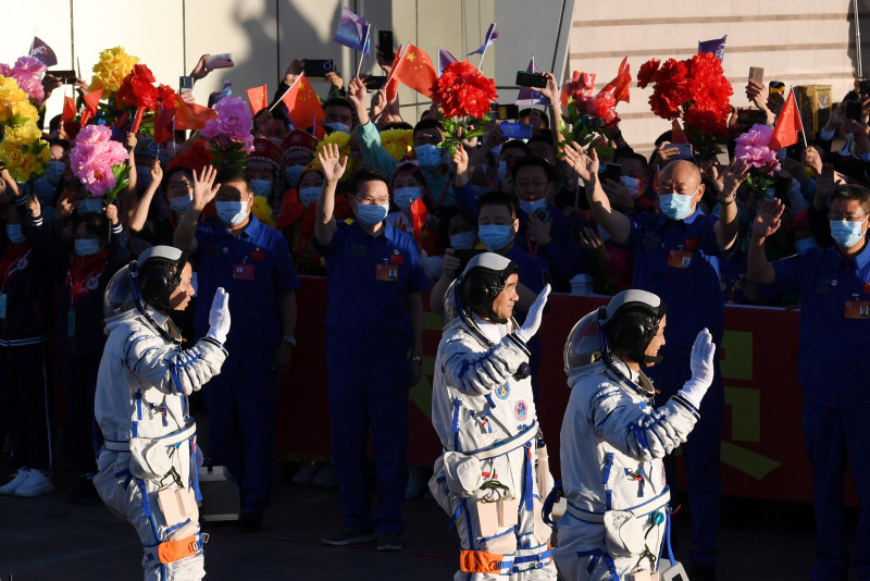 First astronauts arrive at China’s space station