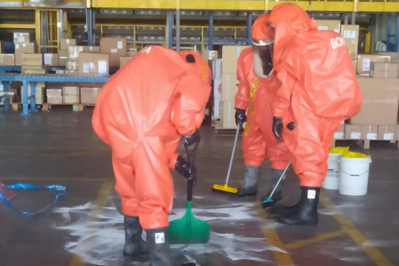 Corrosive chemical spill at Penang International Airport warehouse sparks scare