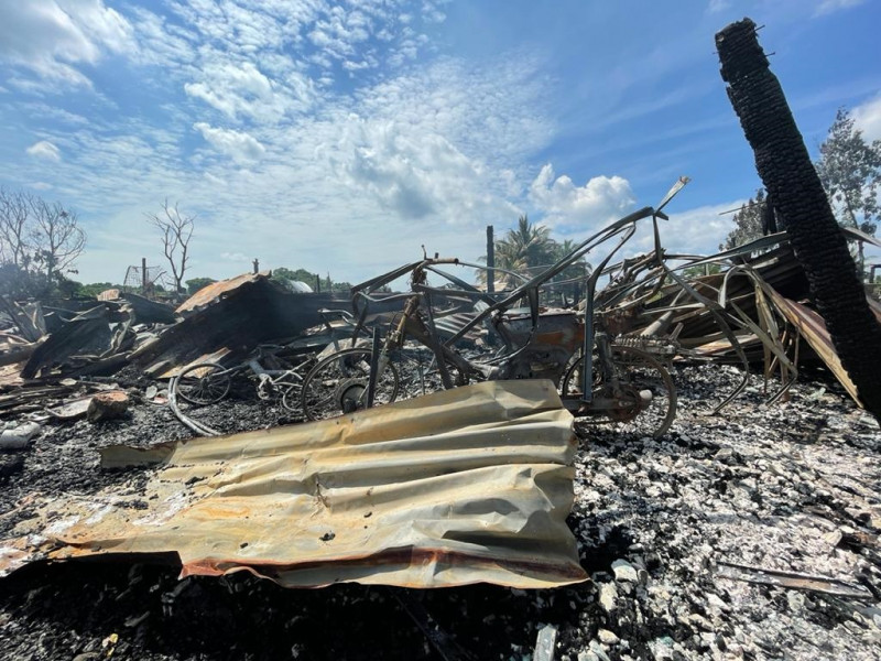 150 escape fire that destroys sole longhouse in Kuching urban area