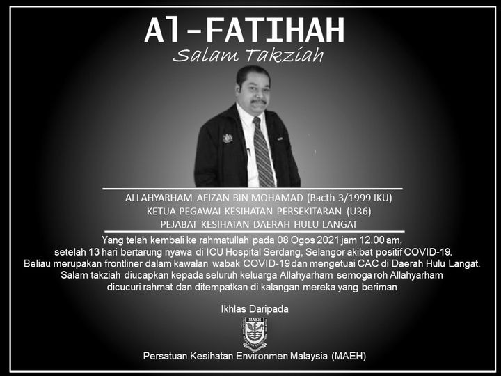 Hulu Langat CAC director dies of Covid-19