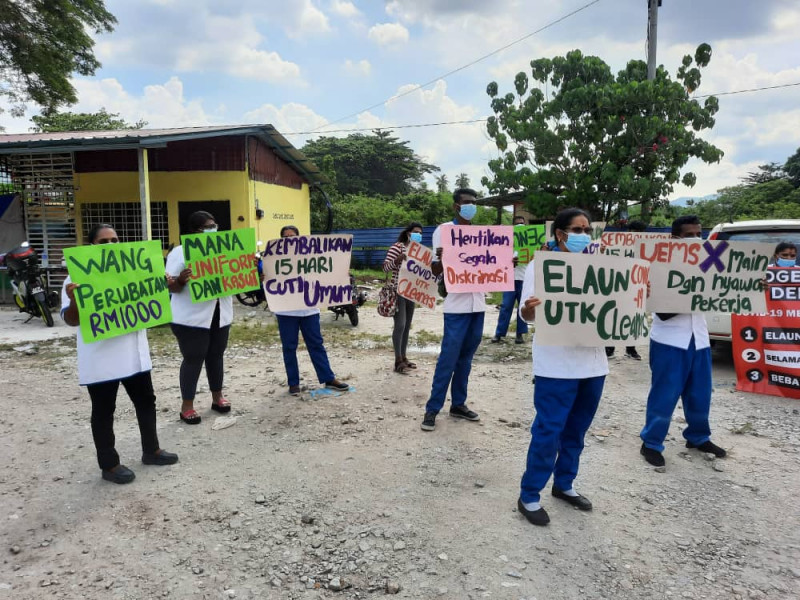 HBUK cleaners go on picket strike, give Edgenta UEMS one week to meet 11 demands