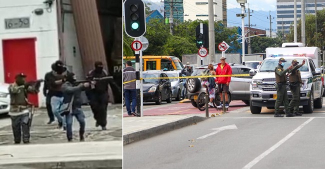 Colombian Money Heist style shoot-out ends with 11 arrests