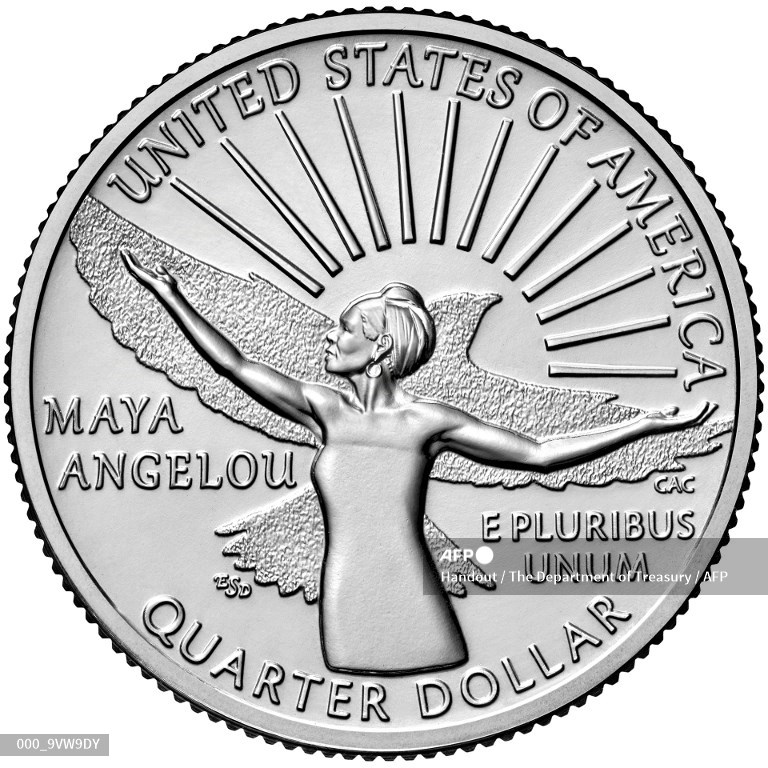 Poet Maya Angelou becomes first black woman to appear on US coin