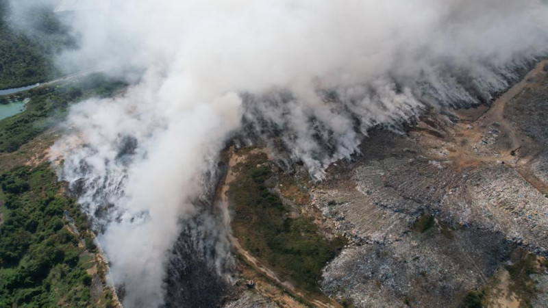 One more week needed to put out fire at Pulau Burung landfill
