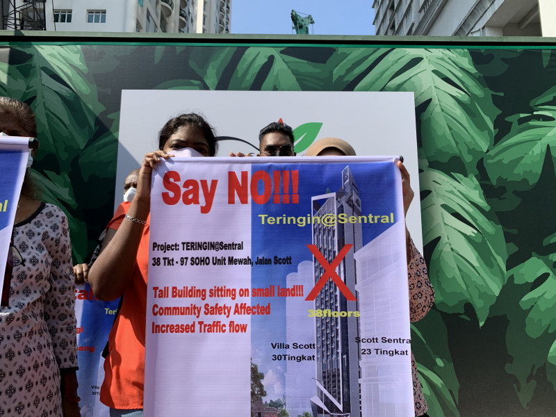 Jolted by tremors, Brickfields condo residents want construction halted