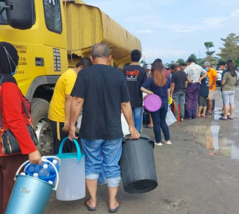 Miri residents still without water as supply cut runs into second day