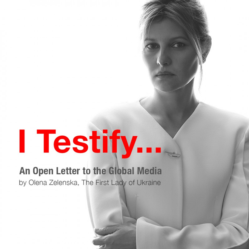 An open letter to the global media – Ukraine First Lady Olena Zelenska