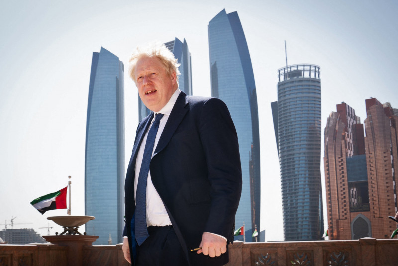 British PM meets Saudi, UAE leaders as war roils oil prices