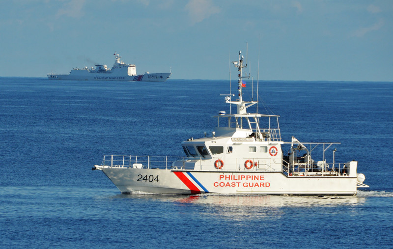 20220327 Philippine Coast Guard South China Sea Standoff AFP Pic 