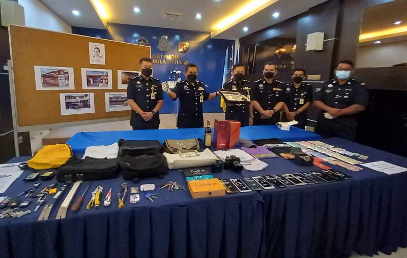 Penang cops thwart interstate housebreaking syndicate, arrest six men