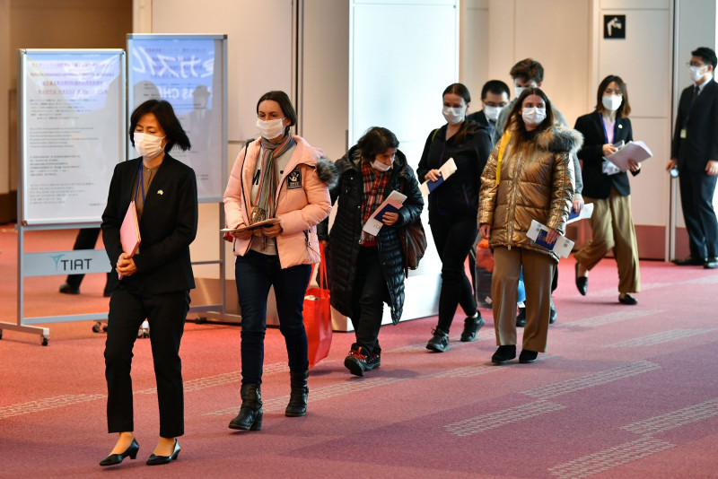 Japan minister brings Ukrainians fleeing war on government plane