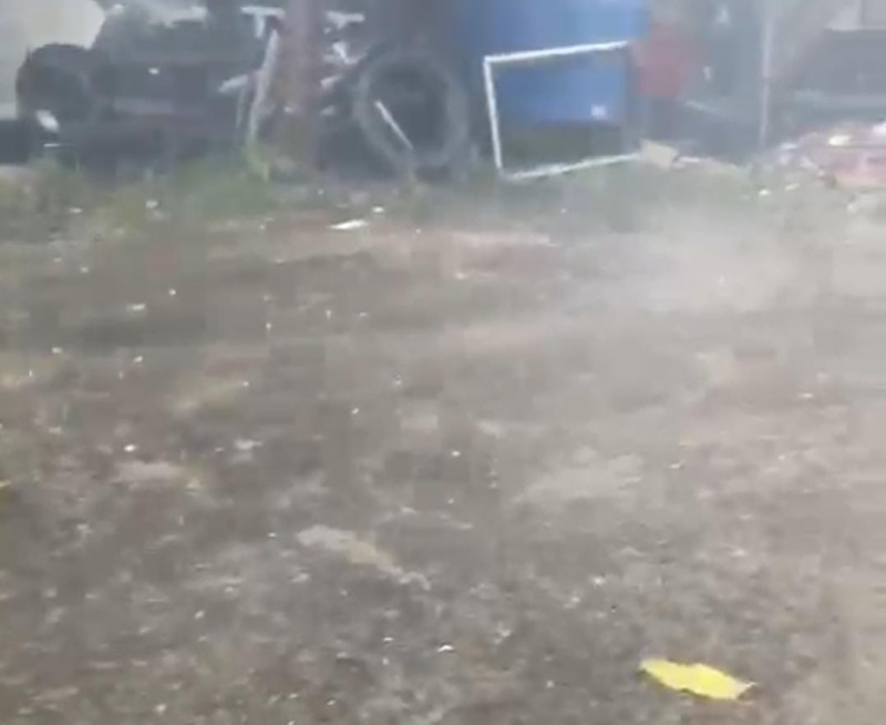 Once in a lifetime: hailstones stun Sandakan villagers
