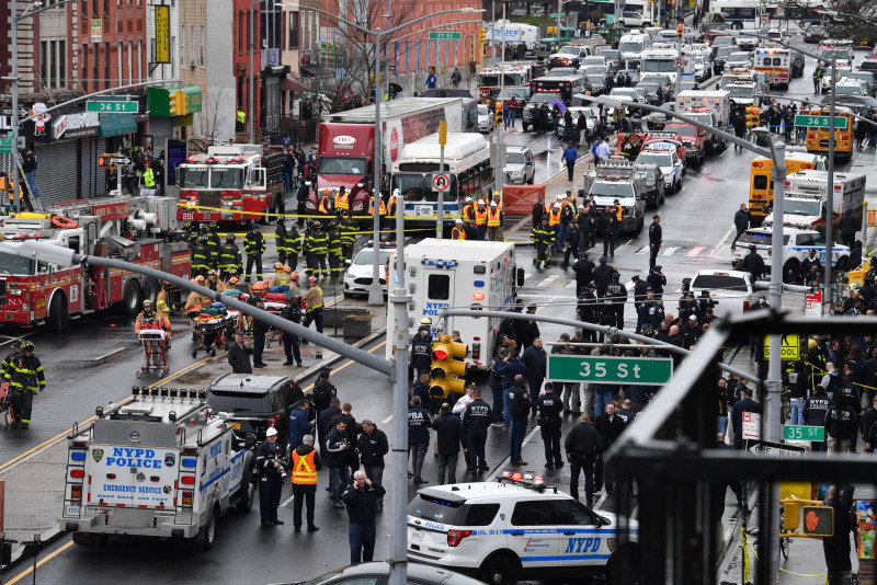 At least 13 injured in Brooklyn subway shooting, ‘undetonated devices’ found