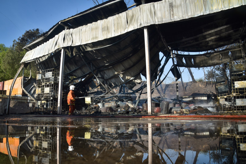 Chemical warehouse gutted by fire in Labuan: authorities