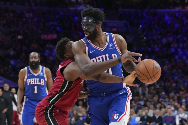 Joel Embiid's mask is truly the first of its kind