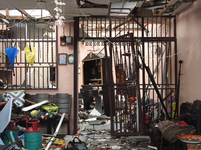 Double blow for family robbed of cash, belongings after fire ravages home