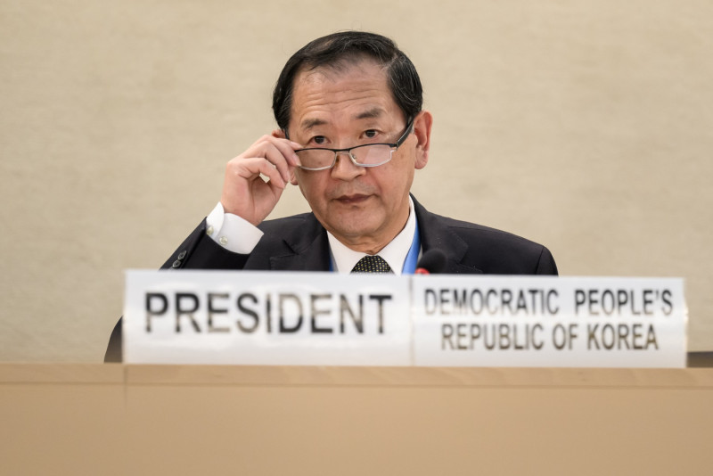 Protest as N. Korea chairs world disarmament forum