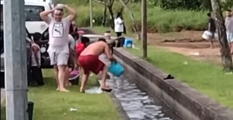 Miri faces day 4 without water as some even bath in drains