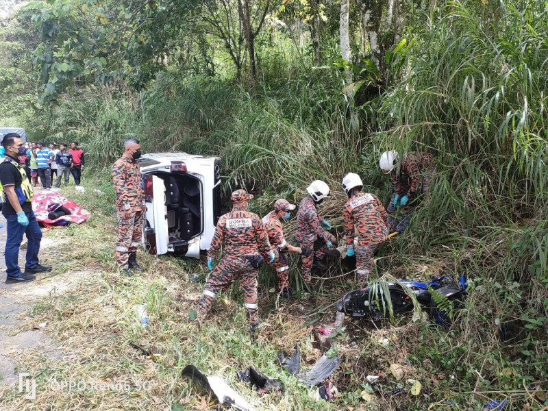 Man, son killed in road crash at Jalan Simpang Pulai-Cameron Highlands