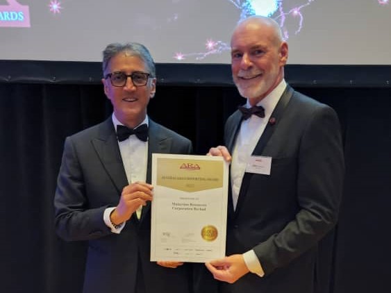 MRCB recognised for setting standards in annual reporting