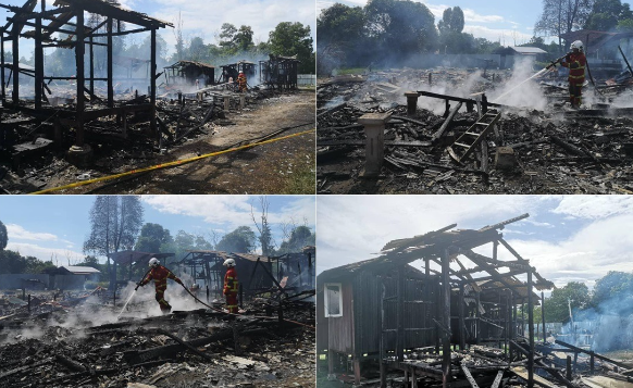 Fire destroys 33 huts at tahfiz school in Pahang