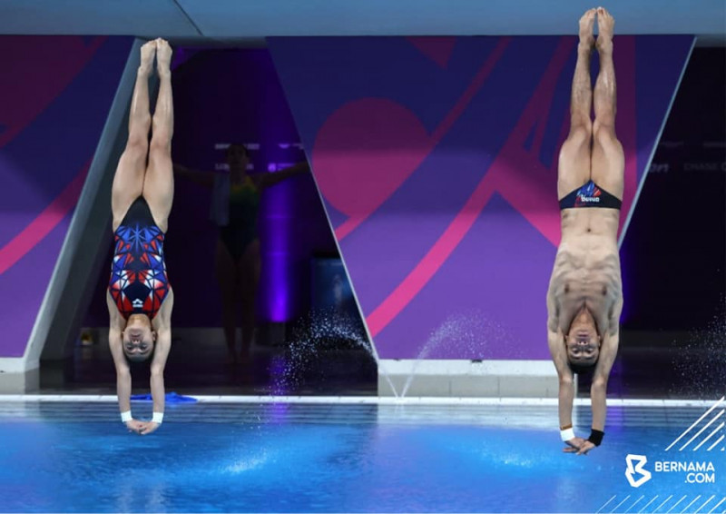 [UPDATED] Dhabitah-Syafiq win bronze in mix synchronised event