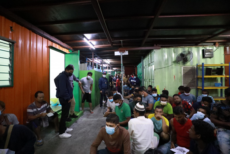 Immigration nabs 59 irregular migrants living in three-storey container