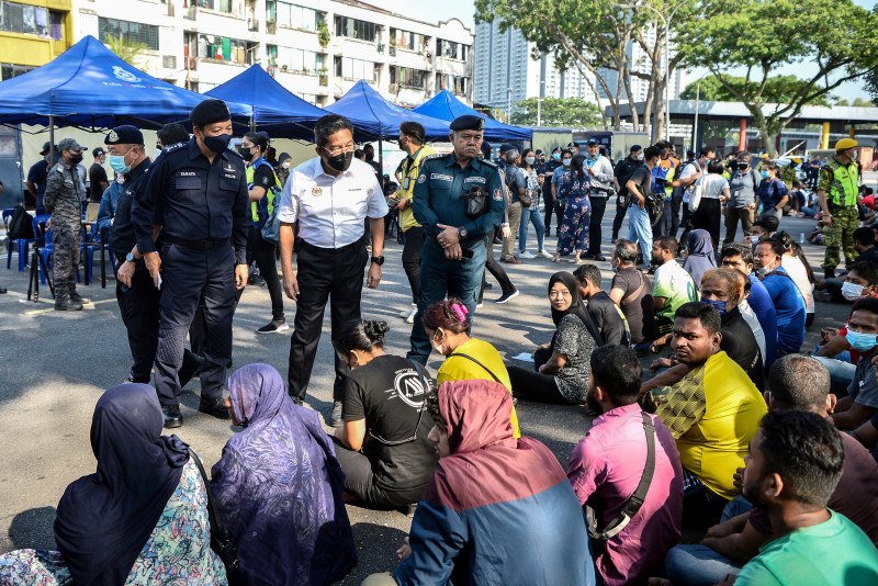Eight Myanmar migrants nabbed in KL operation: cops